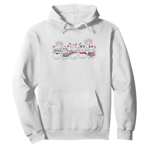 Patriotic Cat Lover Gift Hoodie America 250 Anniversary TS12 White Print Your Wear