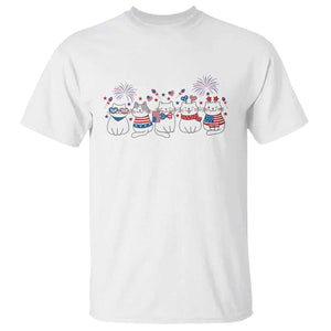 Patriotic Cat Lover Gift T Shirt America 250 Anniversary TS12 White Print Your Wear