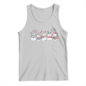 Patriotic Cat Lover Gift Tank Top America 250 Anniversary TS12 Ash Print Your Wear