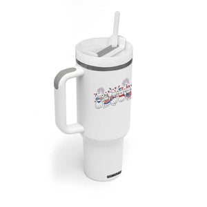 Patriotic Cat Lover Gift Tumbler With Handle America 250 Anniversary TS12 Print Your Wear