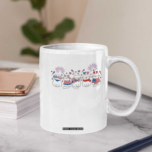 Patriotic Cat Lover Gift Coffee Mug America 250 Anniversary TS12 Print Your Wear