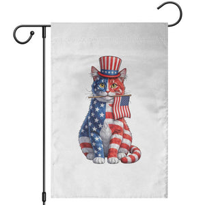 Proud American Cat Lover Garden Flag Patriotic Animal Lover Gift TS12 Black Print Your Wear