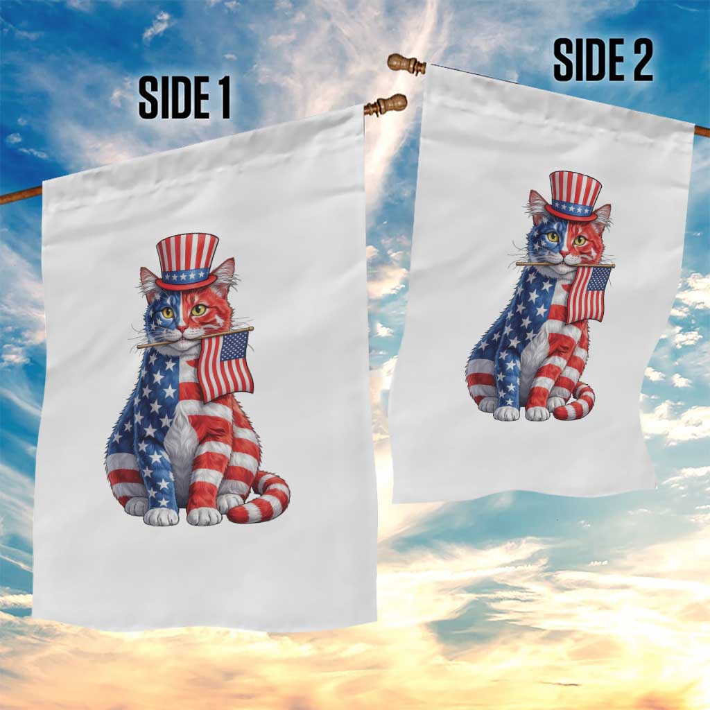 Proud American Cat Lover Garden Flag Patriotic Animal Lover Gift TS12 Print Your Wear