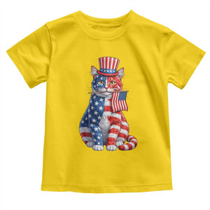 Proud American Cat Lover Toddler T Shirt Patriotic Animal Lover Gift TS12 Daisy Print Your Wear