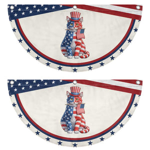 Proud American Cat Lover Patriotic Fan Flag Animal Lover Gift