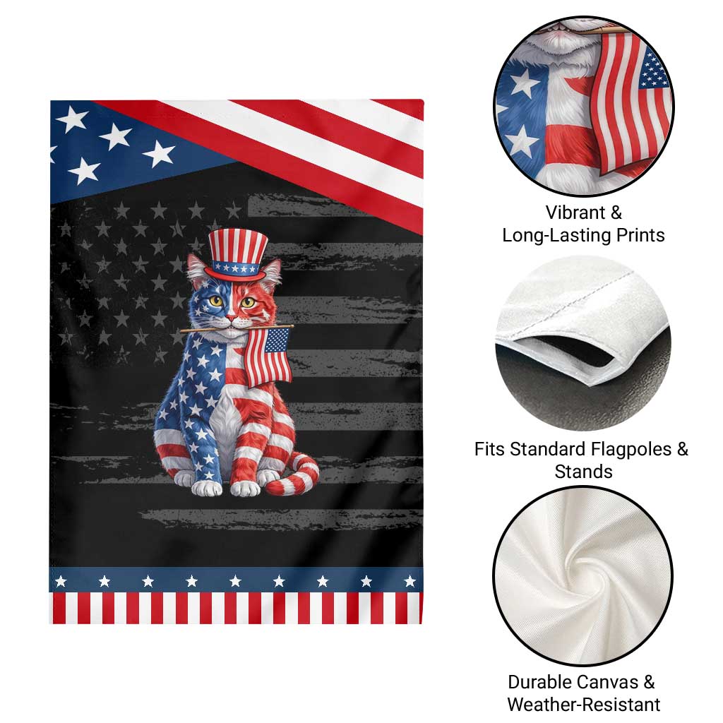 Proud American Cat Lover Garden Flag Patriotic Animal Lover Gift TS12 Print Your Wear