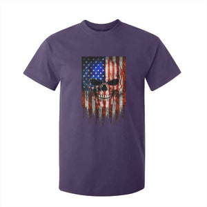 Patriotic Skull American Flag USA Pride T Shirt For Kid TS12 Purple Print Your Wear