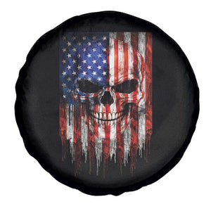 Patriotic Skull American Flag USA Pride Spare Tire Cover TS12 Print Your Wear