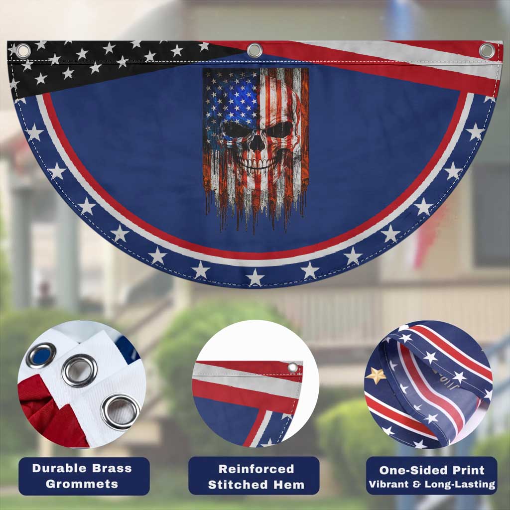 Skull American Flag USA Pride Patriotic Fan Flag Skeleton Lover