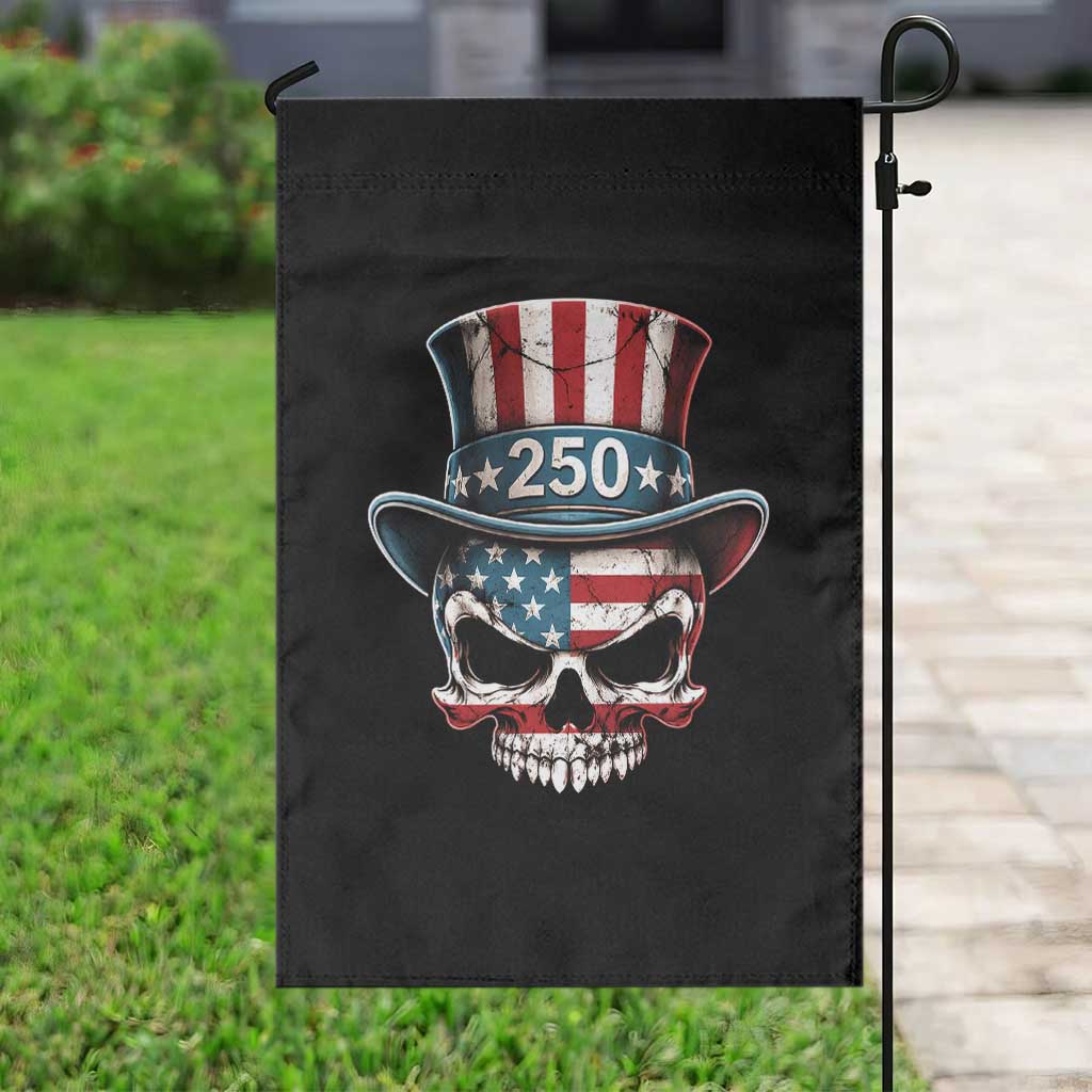 American Flag Skull Patriotic Pride Garden Flag USA 250 Anniversary TS12 Print Your Wear