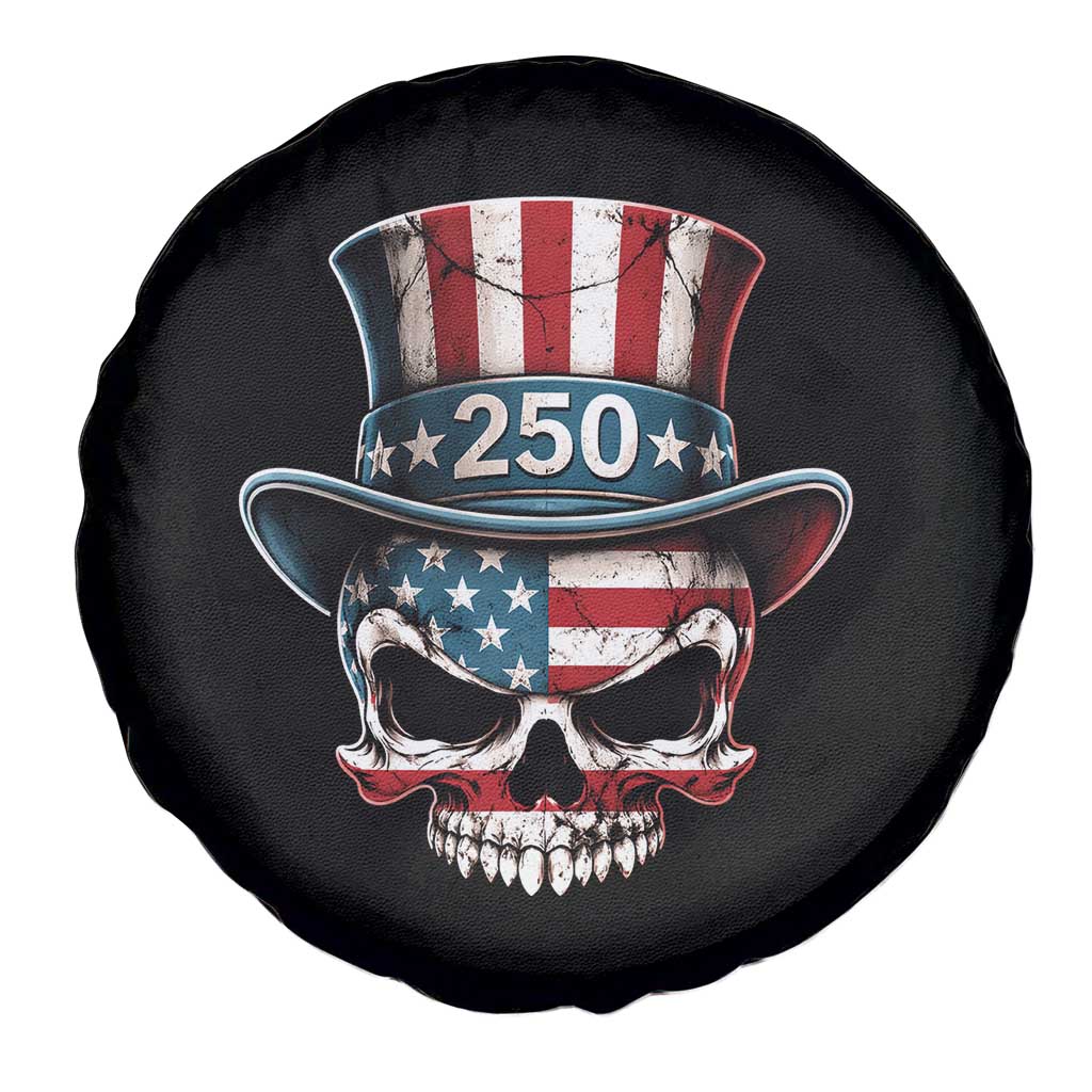 American Flag Skull Patriotic Pride Spare Tire Cover USA 250 Anniversary TS12 Print Your Wear