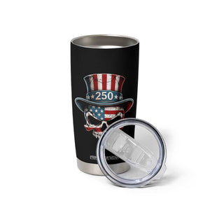 American Flag Skull Patriotic Pride Tumbler Cup USA 250 Anniversary TS12 Print Your Wear