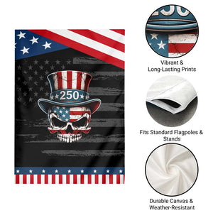 American Flag Skull Patriotic Pride Garden Flag USA 250 Anniversary TS12 Print Your Wear