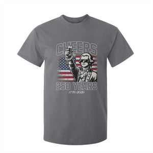Patriotic Thomas Jefferson T Shirt For Kid Cheers To 250 Years TS12 Charcoal Print Your Wear