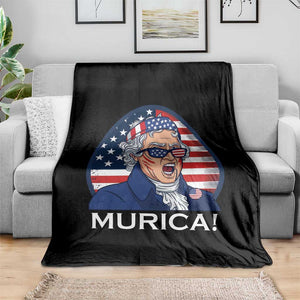 Funny Murica Thomas Jefferson Throw Blanket Founding Father Gift TS12 Print Your Wear