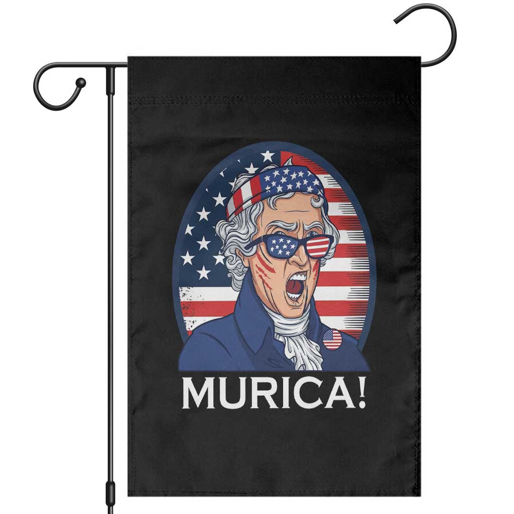 Funny Murica Thomas Jefferson Garden Flag Founding Father Gift TS12 Black Print Your Wear