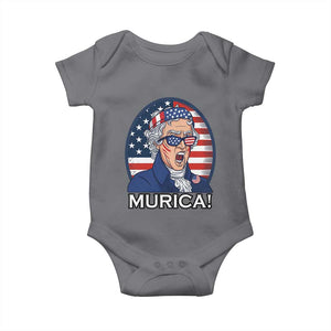 Funny Murica Thomas Jefferson Baby Onesie Founding Father Gift TS12 Charcoal Print Your Wear