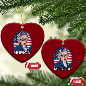 Funny Murica Thomas Jefferson Ceramic Ornament Founding Father Gift TS12 Print Your Wear