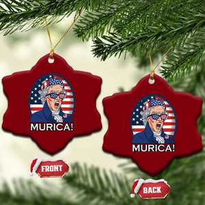 Funny Murica Thomas Jefferson Ceramic Ornament Founding Father Gift TS12 Print Your Wear