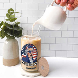 Funny Murica Thomas Jefferson Glass Can Founding Father Gift TS12 Print Your Wear