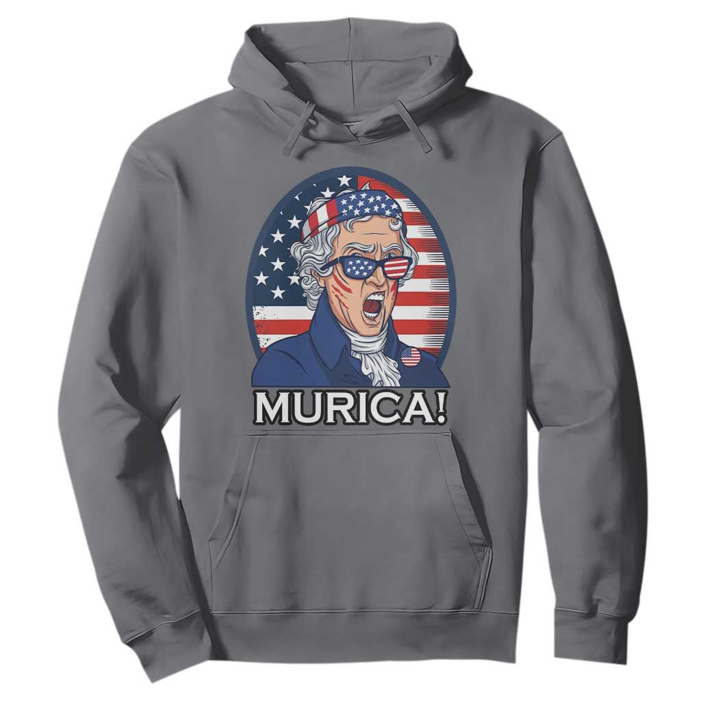 Funny Murica Thomas Jefferson Hoodie Founding Father Gift TS12 Charcoal Print Your Wear