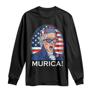 Funny Murica Thomas Jefferson Long Sleeve Shirt Founding Father Gift TS12 Black Print Your Wear