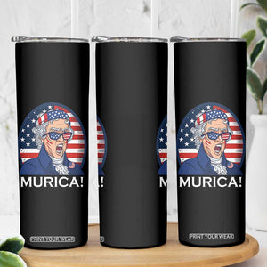 Funny Murica Thomas Jefferson Skinny Tumbler Founding Father Gift TS12 Print Your Wear