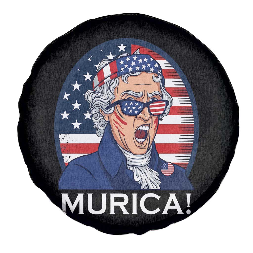 Funny Murica Thomas Jefferson Spare Tire Cover Founding Father Gift TS12 Print Your Wear