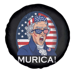 Funny Murica Thomas Jefferson Spare Tire Cover Founding Father Gift TS12 Print Your Wear