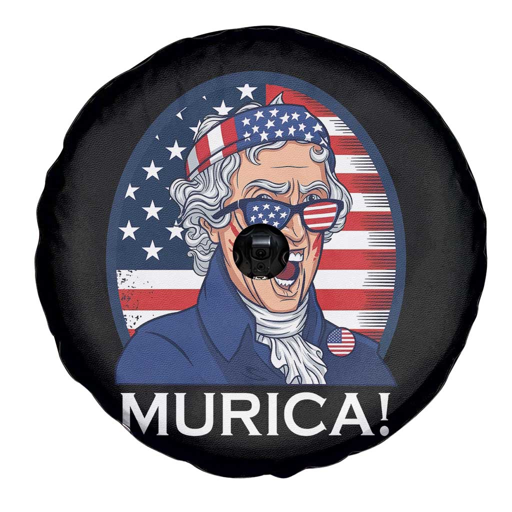 Funny Murica Thomas Jefferson Spare Tire Cover Founding Father Gift TS12 Print Your Wear