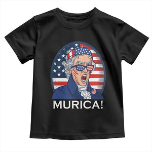 Funny Murica Thomas Jefferson Toddler T Shirt Founding Father Gift TS12 Black Print Your Wear