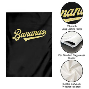 Funny Banana Pattern Typography Garden Flag Retro Throwback Fruit Lover TS12 Print Your Wear