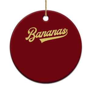 Funny Banana Pattern Typography Ceramic Ornament Retro Throwback Fruit Lover TS12 1pc Red Print Your Wear