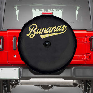 Funny Banana Pattern Typography Spare Tire Cover Retro Throwback Fruit Lover TS12 Black Print Your Wear