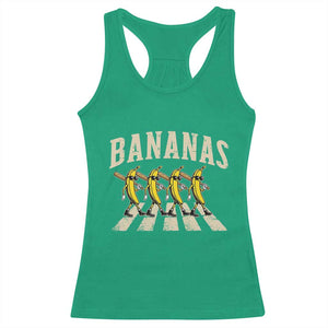 Retro Bananas Parody Racerback Tank Top Funny Baseball Player Gift TS12 Irish Green Print Your Wear