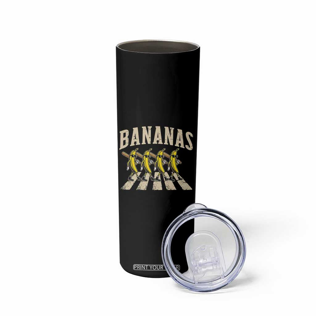 Retro Bananas Parody Skinny Tumbler Funny Baseball Player Gift TS12 Print Your Wear