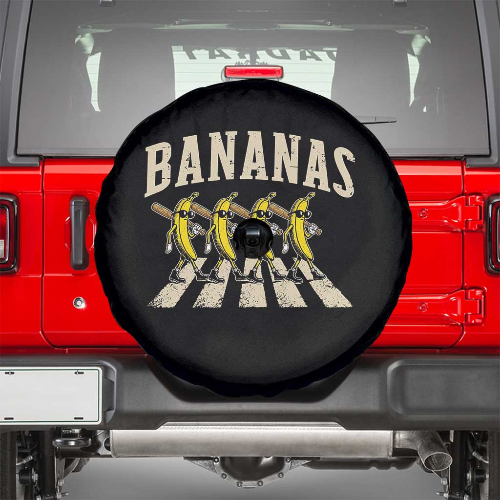 Retro Bananas Parody Spare Tire Cover Funny Baseball Player Gift TS12 Black Print Your Wear