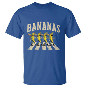 Retro Bananas Parody T Shirt Funny Baseball Player Gift TS12 Royal Blue Print Your Wear