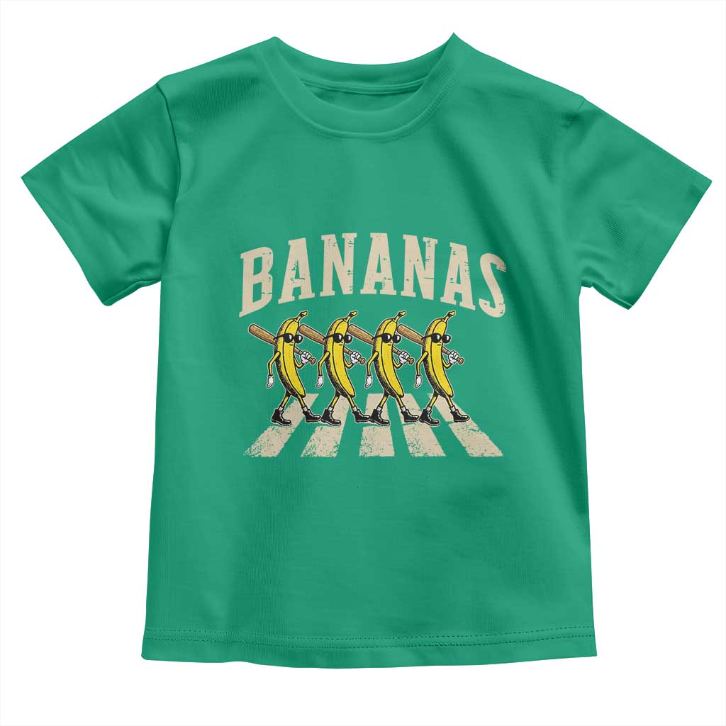 Retro Bananas Parody Toddler T Shirt Funny Baseball Player Gift TS12 Irish Green Print Your Wear