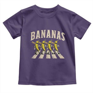 Retro Bananas Parody Toddler T Shirt Funny Baseball Player Gift TS12 Purple Print Your Wear