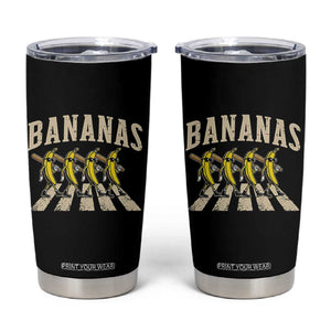 Retro Bananas Parody Tumbler Cup Funny Baseball Player Gift TS12 Black Print Your Wear