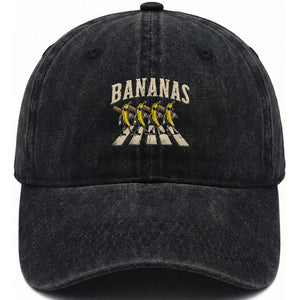 Retro Bananas Parody Washed Cotton Baseball Cap Funny Baseball Player Gift TS12 Print Your Wear