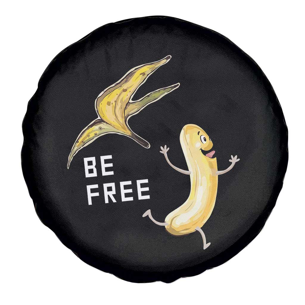Funny Banana Striptease Be Free Graphic Spare Tire Cover TS12 Print Your Wear