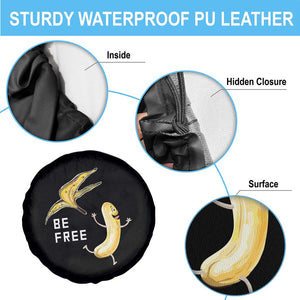 Funny Banana Striptease Be Free Graphic Spare Tire Cover TS12 Print Your Wear