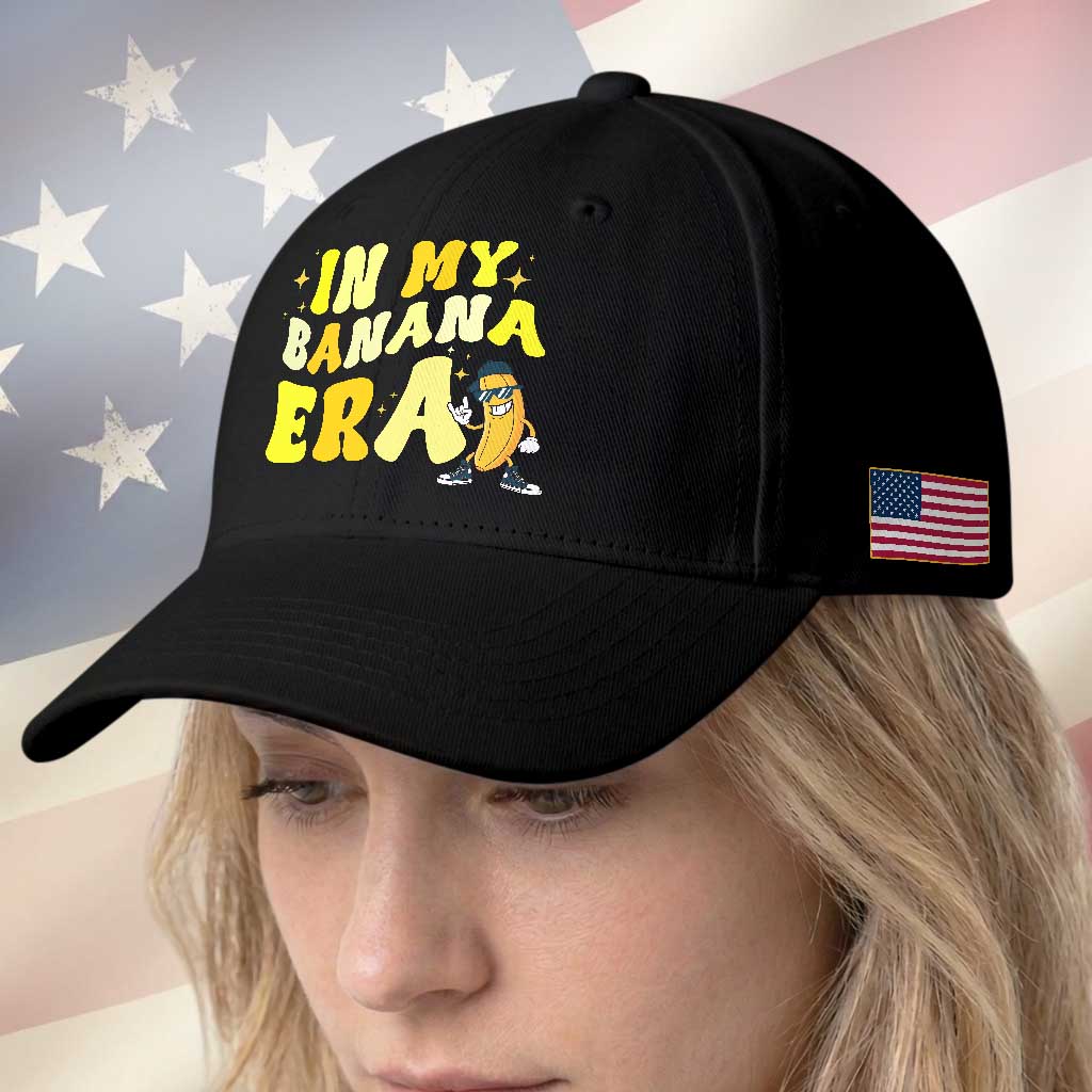 Funny In My Banana Era Graphic Baseball Cap Retro Fruit Lover TS12 Print Your Wear