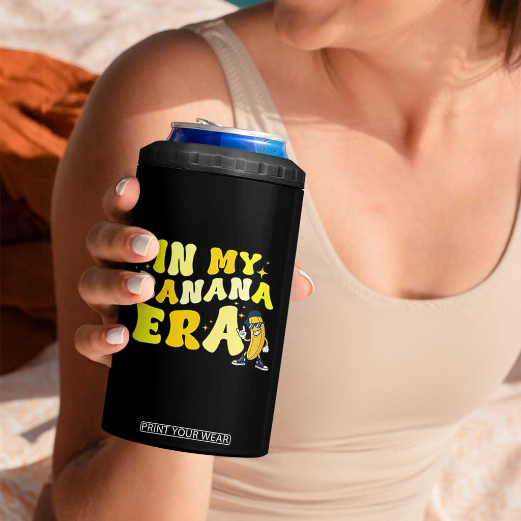 Funny In My Banana Era Graphic 4 in 1 Can Cooler Tumbler Retro Fruit Lover TS12 Print Your Wear