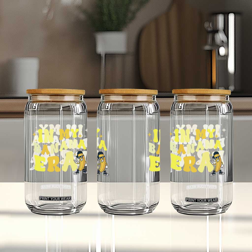 Funny In My Banana Era Graphic Glass Can Retro Fruit Lover TS12 Print Your Wear