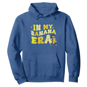 Funny In My Banana Era Graphic Hoodie Retro Fruit Lover TS12 Royal Blue Print Your Wear
