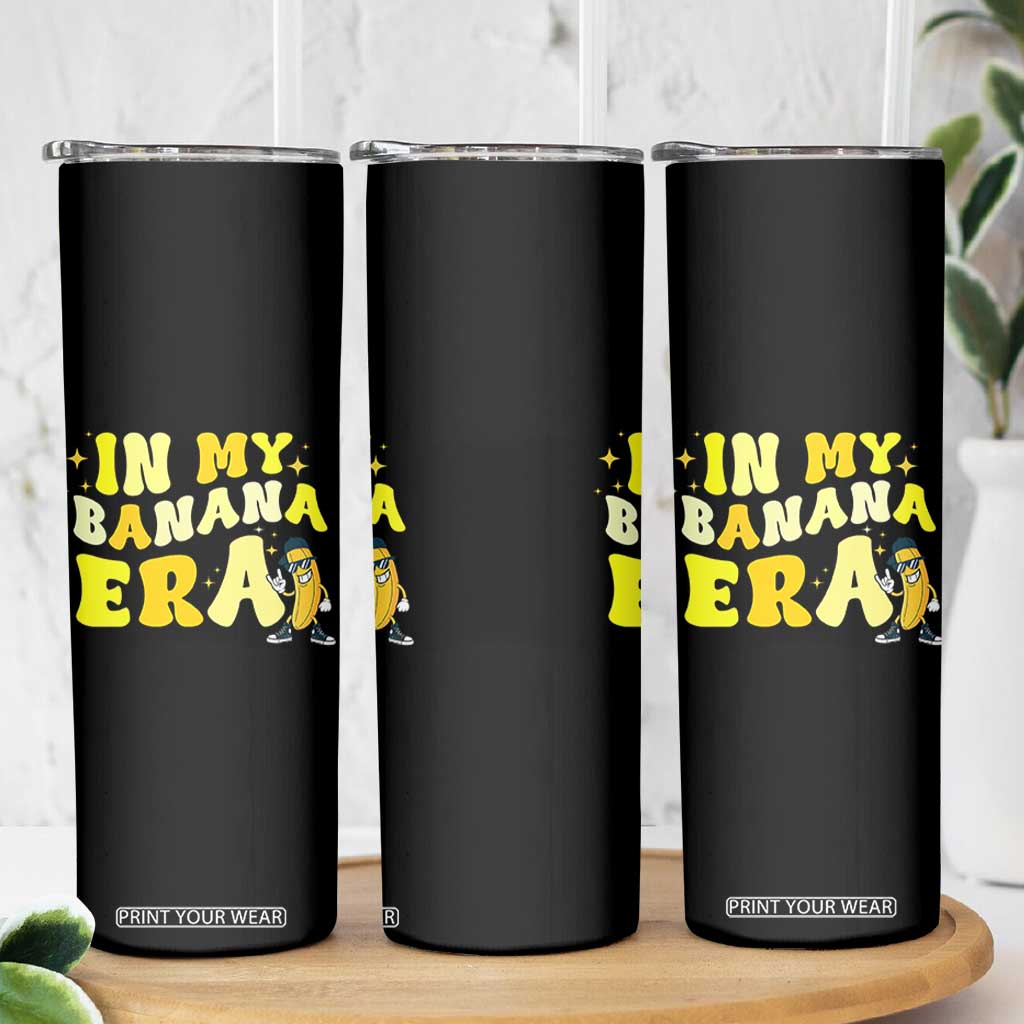 Funny In My Banana Era Graphic Skinny Tumbler Retro Fruit Lover TS12 Print Your Wear
