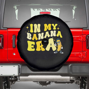 Funny In My Banana Era Graphic Spare Tire Cover Retro Fruit Lover TS12 Black Print Your Wear